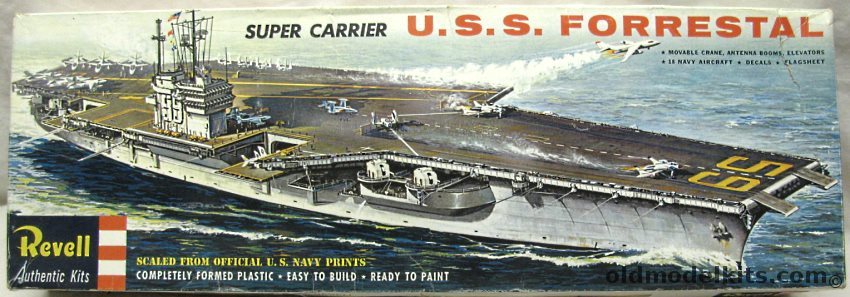 Revell 1/542 USS Forrestal CV59 Super Carrier, H339 plastic model kit